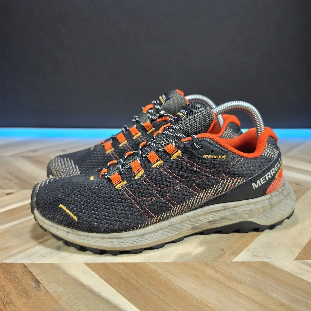 Merrell Fly Strike Shoes Mens Size 8.5 Black Trail Running Sneakers J067377